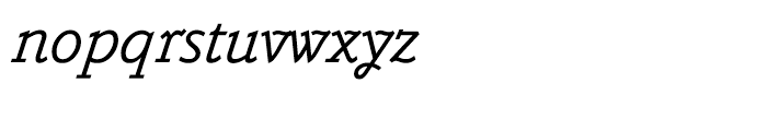 Belwe Mono Italic Font LOWERCASE