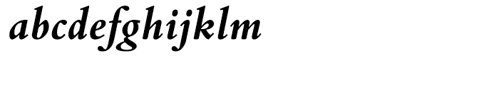 Bembo Book Bold Italic Font LOWERCASE