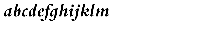Bembo Infant Bold Italic Font LOWERCASE