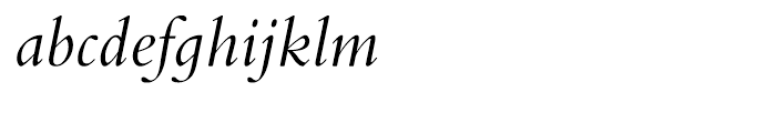 Bembo Infant Italic Font LOWERCASE