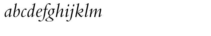 Bembo Italic Font LOWERCASE