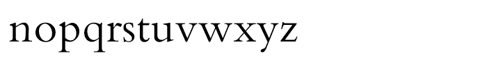 Bembo Roman Font LOWERCASE