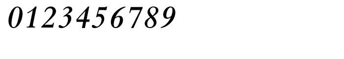 Bembo Semibold Italic Font OTHER CHARS