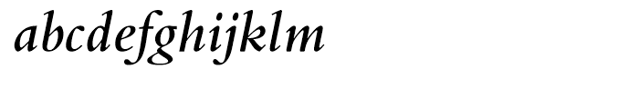 Bembo Semibold Italic Font LOWERCASE