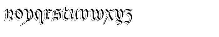 Bene Crypt Shadow Font LOWERCASE