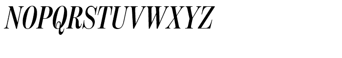 Benton Modern Display Compressed Semibold Italic Font UPPERCASE