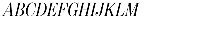Benton Modern Display Condensed Regular Italic Font UPPERCASE