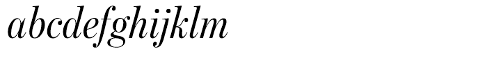 Benton Modern Display Condensed Regular Italic Font LOWERCASE