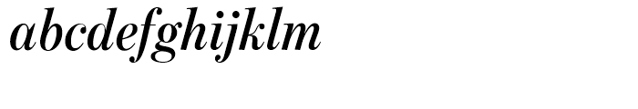 Benton Modern Display Condensed Semibold Italic Font LOWERCASE