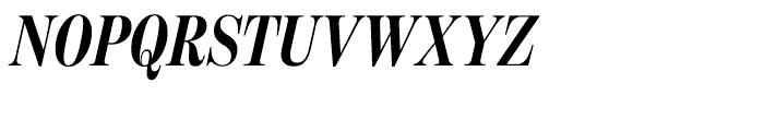 Benton Modern Display Extra Condensed Bold Italic Font UPPERCASE
