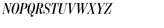 Benton Modern Display Extra Condensed Semibold Italic Font UPPERCASE