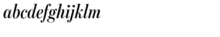 Benton Modern Display Extra Condensed Semibold Italic Font LOWERCASE