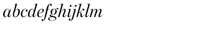 Benton Modern Display Regular Italic Font LOWERCASE