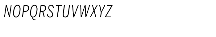 Benton Sans Compressed Light Italic SC Font LOWERCASE