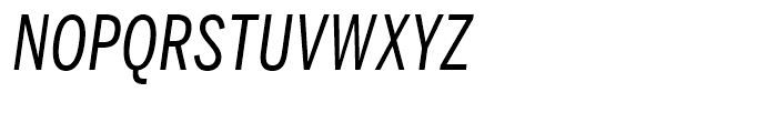 Benton Sans Compressed Regular Italic SC Font UPPERCASE