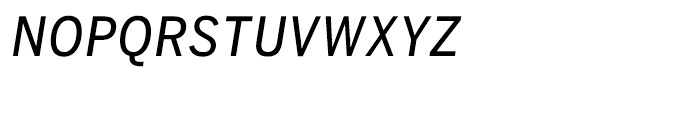 Benton Sans Condensed Regular Italic SC Font LOWERCASE
