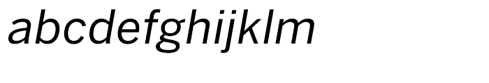 Benton Sans Regular Italic Font LOWERCASE