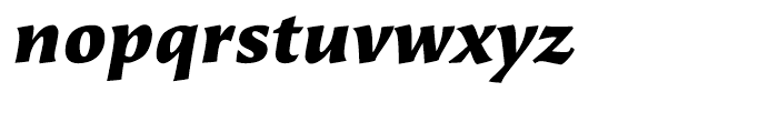 Beorcana Black Italic Font LOWERCASE