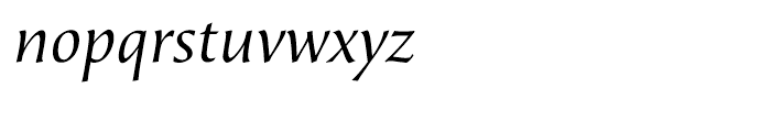 Beorcana Display Italic Font LOWERCASE