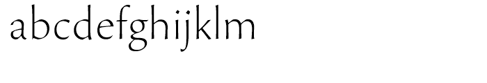 Beorcana Display Thin Font LOWERCASE