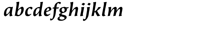 Beorcana Medium Italic Font LOWERCASE
