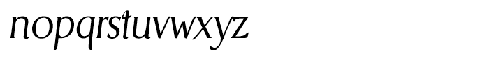 Berglin Light Italic Font LOWERCASE