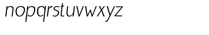 Bergsland Round Italic Font LOWERCASE