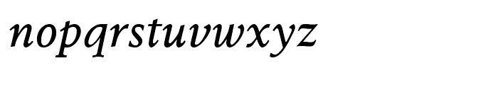 Berling Nova Text Regular Italic Font LOWERCASE