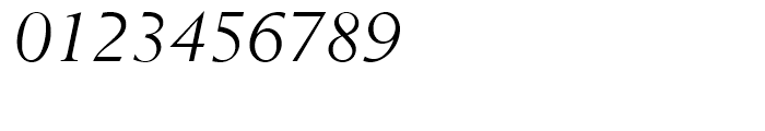 Berling Regular Italic Font OTHER CHARS