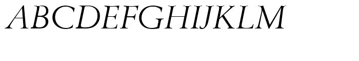 Berling Regular Italic Font UPPERCASE