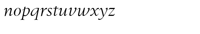 Berling Regular Italic Font LOWERCASE