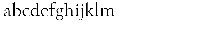Berling Regular Font LOWERCASE