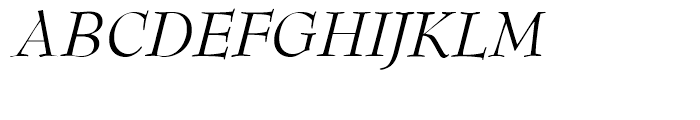 Bernhard Modern B EF Italic Font UPPERCASE