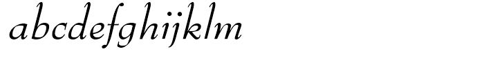 Bernhard Modern B EF Italic Font LOWERCASE