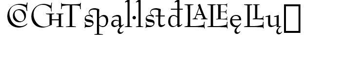 Bernhard Modern Extension Font LOWERCASE