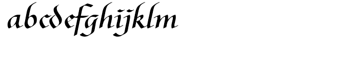 Bernhardt Standard Regular Font LOWERCASE