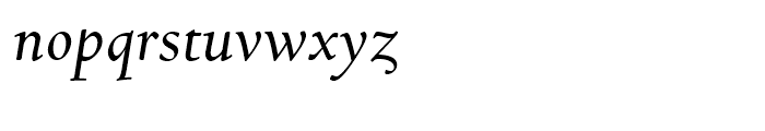 Bertham Italic Font LOWERCASE