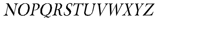 Berylium Regular Italic Font UPPERCASE