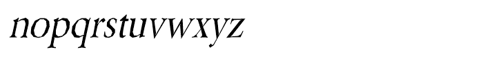 Berylium Regular Italic Font LOWERCASE