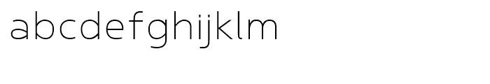 Betm ExtraLight Font LOWERCASE