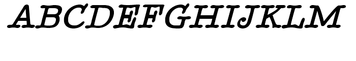 Better Type Right BoldItalic Font UPPERCASE