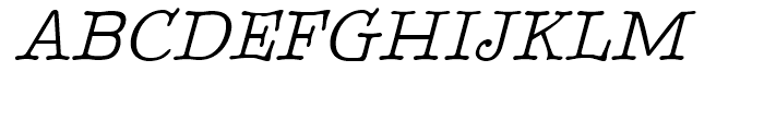 Better Type Right Italic Font UPPERCASE