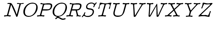 Better Type Right Italic Font UPPERCASE