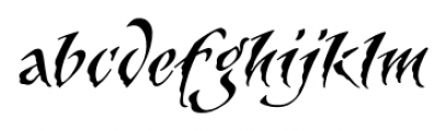 Beanwood Script Regular Font LOWERCASE