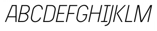 Beauchef Light Italic Font UPPERCASE