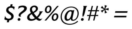 Beaufort Pro Medium Italic Font OTHER CHARS