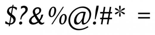 Beaulieu Regular Italic Font OTHER CHARS