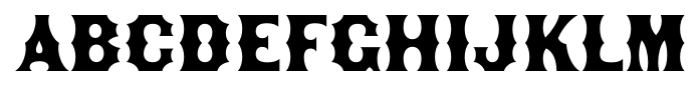 Becker Gothics Concave Font LOWERCASE