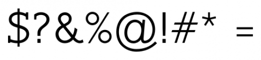 Belco Slab Serif Light Font OTHER CHARS