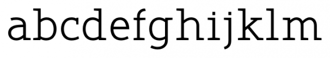 Belco Slab Serif Light Font LOWERCASE